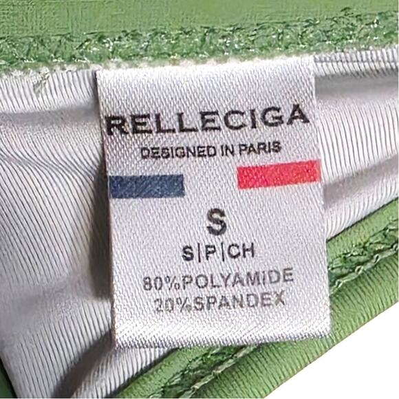 2 RELLECIGA Push Up Twist Front Underwire Bikini Tops Navy Blue Green Size Small - Picture 7 of 10